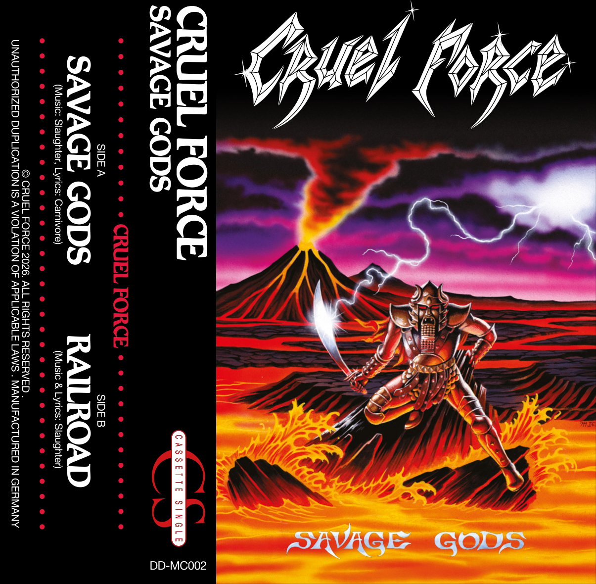 SAVAGE GODS | Music Cassette Single | Cruel Force